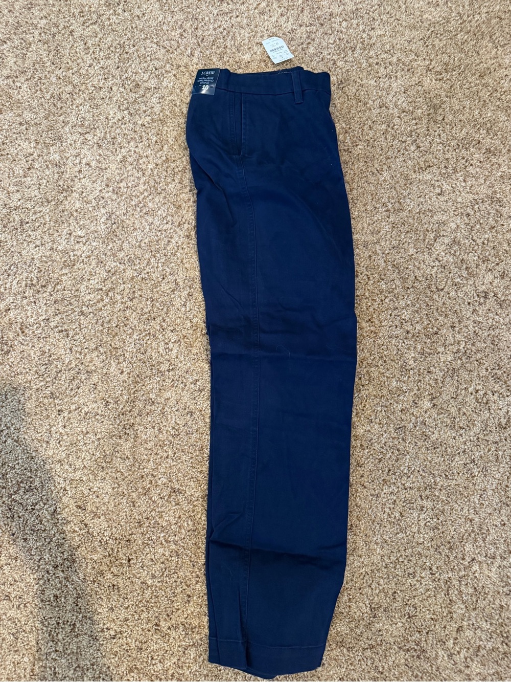 J. Crew Navy Women's Straight-Leg chino